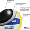 Мяч волейбольный MINSA SM 013, ПВХ, машинная сшивка, 18 панелей, р. 5