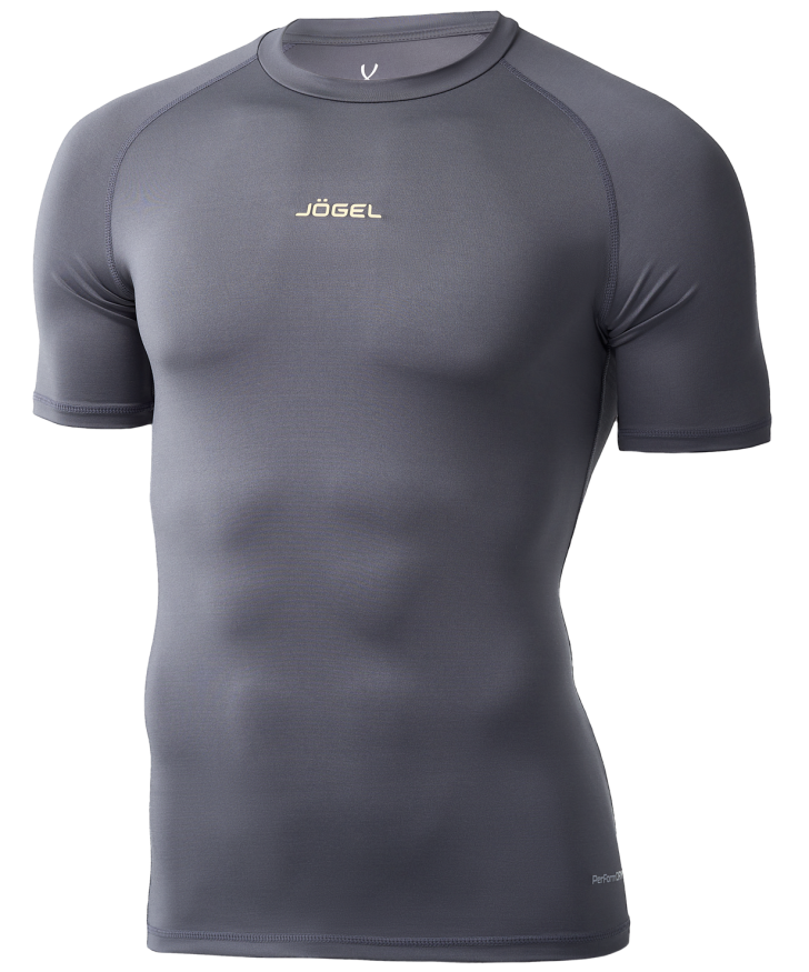 Футболка компрессионная с коротким рукавом JOGEL Camp PerFormDRY Top SS, темно-серый