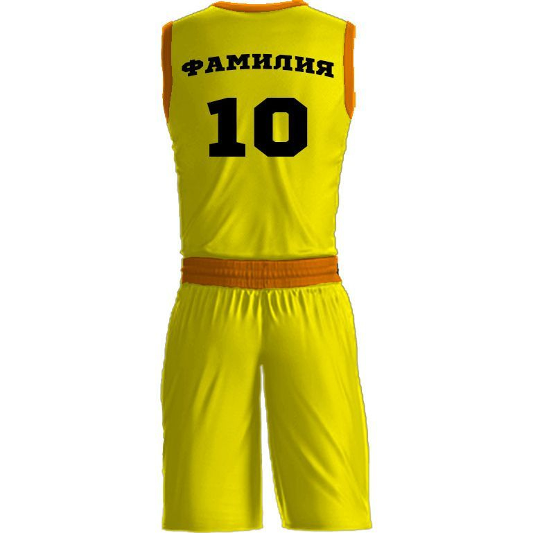 Баскетбольная форма ЭКИПО PLANE Желтый цвет
