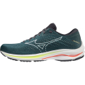 Кроссовки бег. муж. MIZUNO Wave Rider 25, J1GC210301,р.UK10(рос.43,5),иск. кожа, текстиль, темно-зел