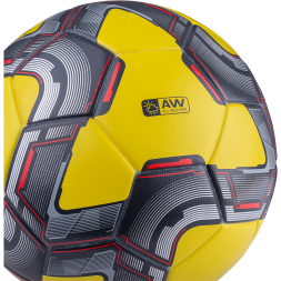 Мяч футбольный JÖGEL Grand №5, желтый/серый/красный