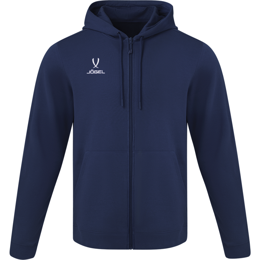 Худи на молнии JOGEL ESSENTIAL Cotton FZ Hoodie, темно-синий