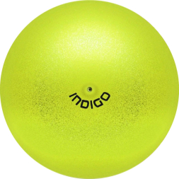 Мяч для художественной гимнастики  INDIGO IN119-B, диаметр 15см., синий металлик с блестками