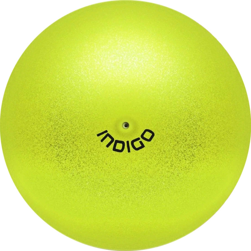 Мяч для художественной гимнастики  INDIGO IN119-B, диаметр 15см., синий металлик с блестками