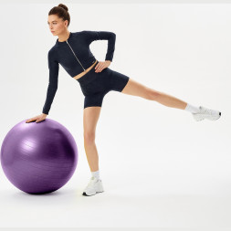 Фитбол STARFIT GB-108 антивзрыв, 1000 гр, фиолетовый, 65 см