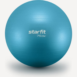 Фитбол STARFIT GB-108 антивзрыв, 1200 гр, синий пастель, 75 см