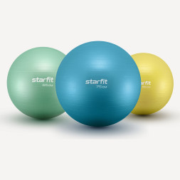 Фитбол STARFIT GB-108 антивзрыв, 1200 гр, синий пастель, 75 см