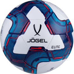 Мяч футбольный JÖGEL Elite №4, белый/синий/красный