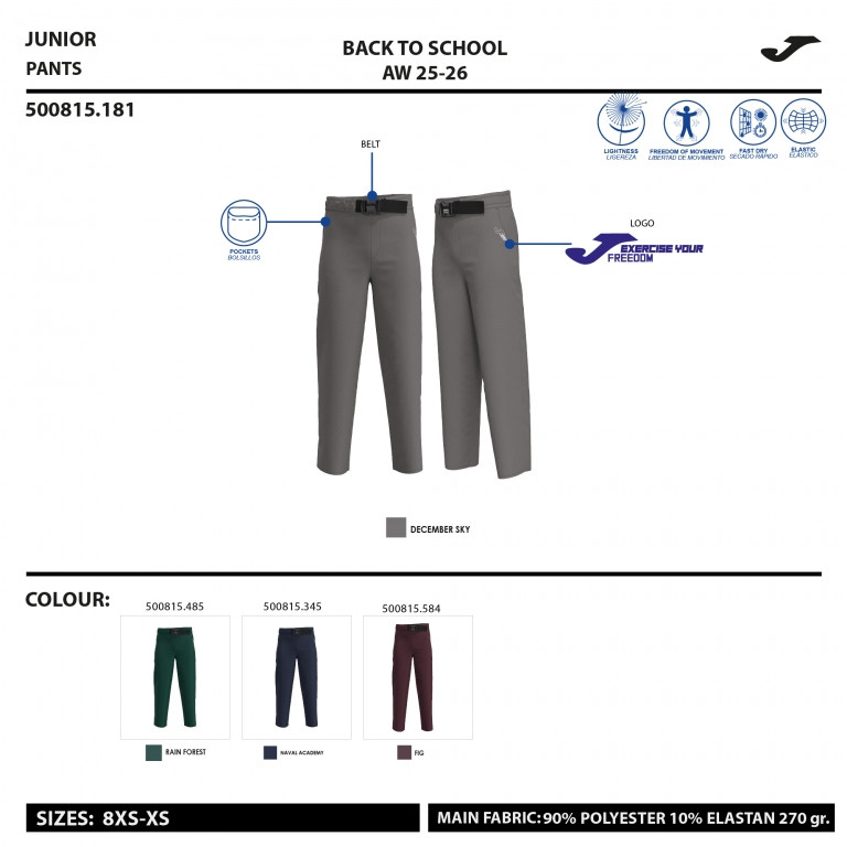 PANTALÓN LARGO KIDS CAMP  