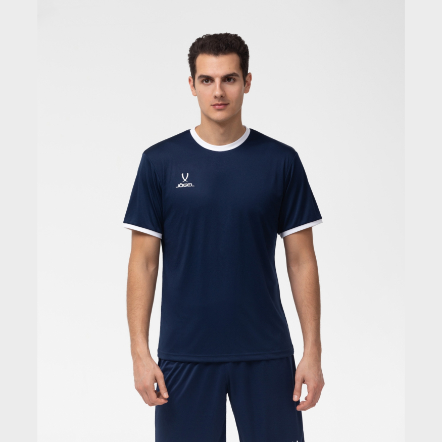 Футболка футбольная JOGEL CAMP Origin, темно-синий/белый