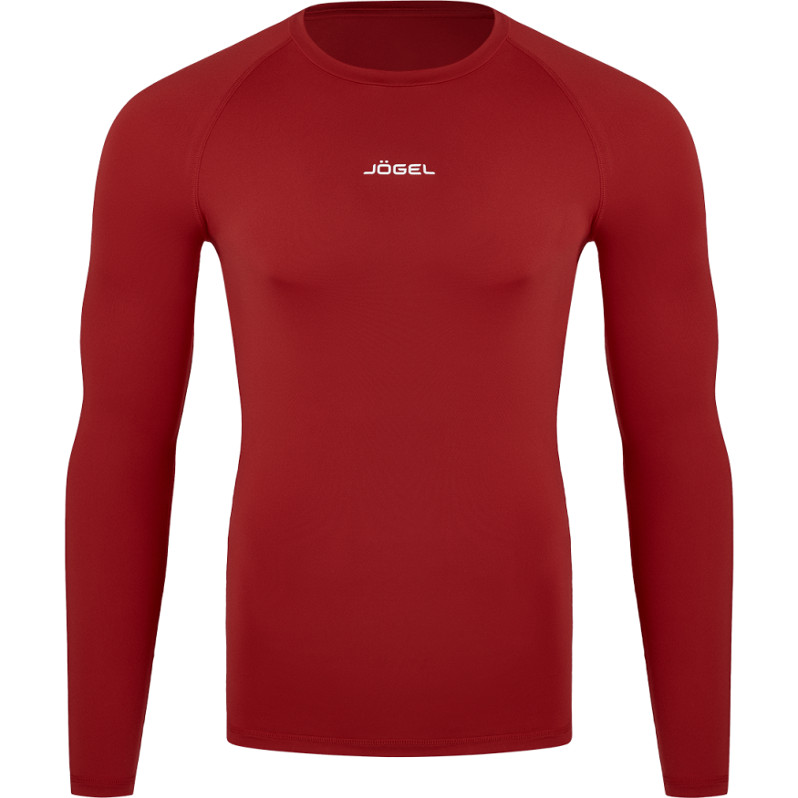 Футболка компрессионная с длинным рукавом JOGEL CAMP PerFormDRY Baselayer LS Tee, гранатовый