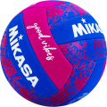 Мяч вол. пляжн. MIKASA BV354TV-GV-BP, синт.кожа (ТПЕ),маш.сш.,18 панелей, бут.кам, сине-розов