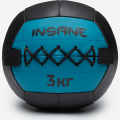Медбол INSANE IN24-WB100, 3 кг, голубой