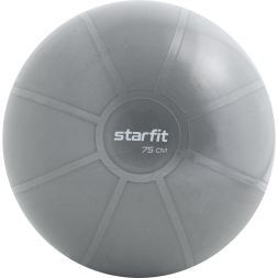 БЕЗ УПАКОВКИ Фитбол высокой плотности STARFIT GB-110 антивзрыв, 1400 гр, серый, 75 см