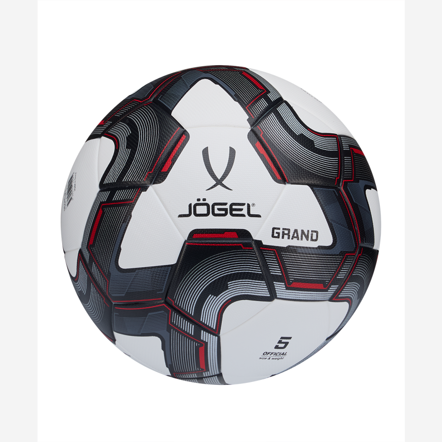 Мяч футбольный JÖGEL Grand №5, белый