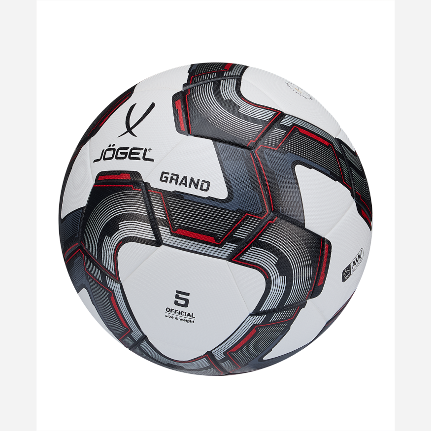 Мяч футбольный JÖGEL Grand №5, белый