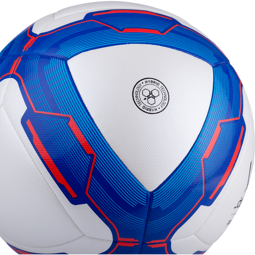 Мяч футбольный JOGEL Primero №4, белый/синий/красный