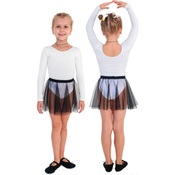 Юбочка гимнастическая сетка Indigo SM-081-24-26, размер 24-26, черный