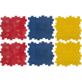 Коврик игровой массажный У682, 6 модулей 24,5*24,5*1,4см.