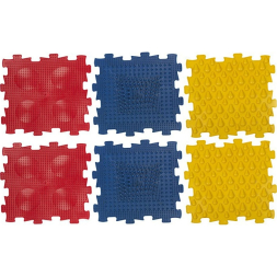 Коврик игровой массажный У682, 6 модулей 24,5*24,5*1,4см.