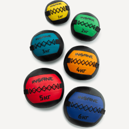 Медбол INSANE IN24-WB100, 4 кг, оранжевый