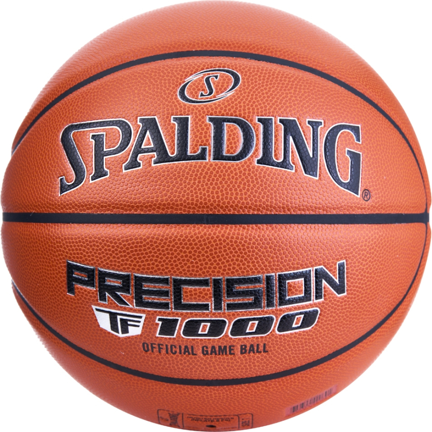 Мяч баск. SPALDING TF-1000 Precision 77526z, р.7, FIBA Appr,микр. zK-композит,нейл.корд, оранжевый