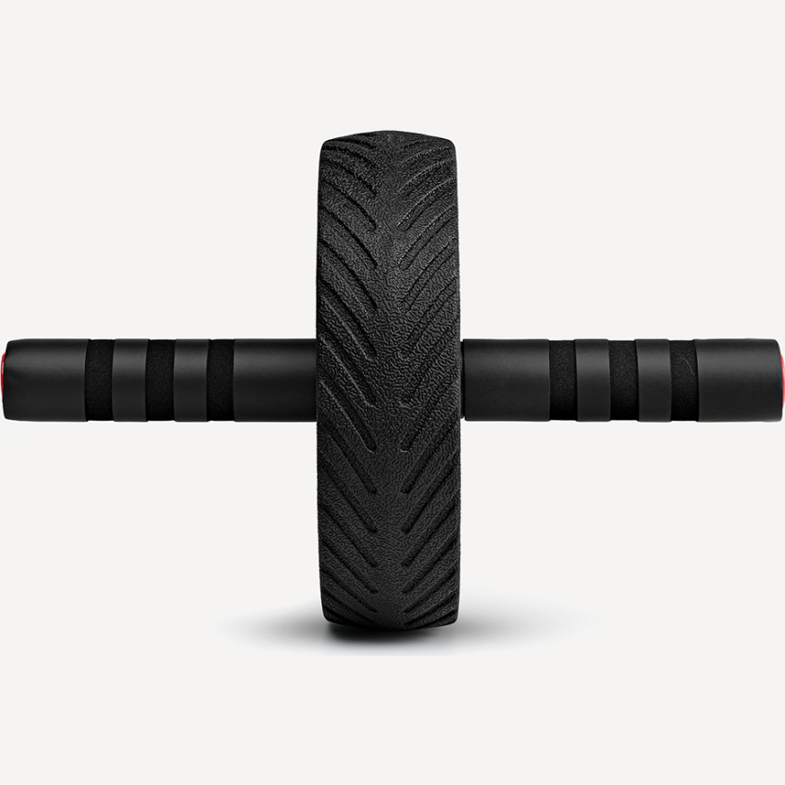 Ролик для пресса с мягким ходом STARFIT RL-104, черный/красный