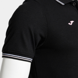 POLO MANGA CORTA CONFORT CLASSIC NEGRO ROSA