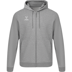 Худи на молнии JOGEL ESSENTIAL Cotton FZ Hoodie, серый меланж