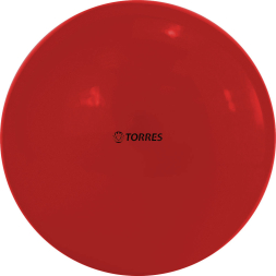 Мяч для художественной гимнастики однотонный TORRES AG-15-01, диаметр 15см., красный