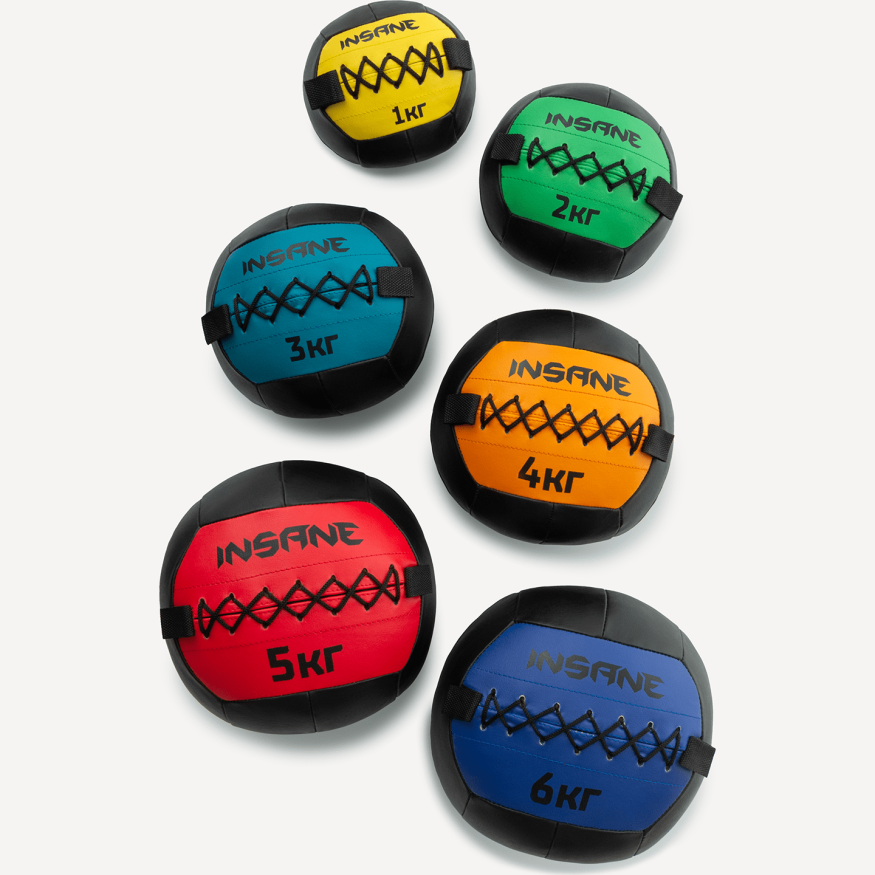 Медбол INSANE IN24-WB100, 5 кг, красный