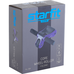 Ролик для пресса складной STARFIT RL-108, черный/фиолетовый