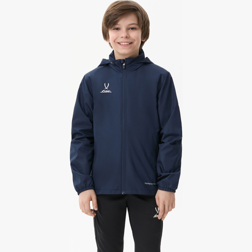 Куртка ветрозащитная JÖGEL DIVISION PerFormPROOF Shower Jacket, темно-синий, детский