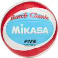 Мяч вол. пляжн. MIKASA BV543C-VXB-RSB, 18 панелей,синт.кожа (ТПУ), маш.сш.,бут.кам,бело-сине-красный