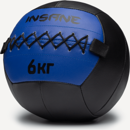 Медбол INSANE IN24-WB100, 6 кг, синий