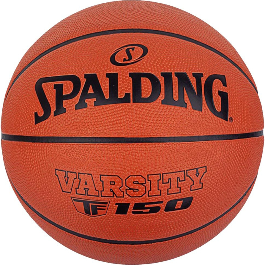 Мяч баск. SPALDING TF-150 Varsity 84326z, р.5, резина, коричнево-черный