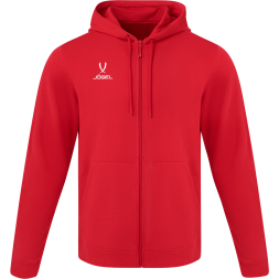 Худи на молнии JOGEL ESSENTIAL Cotton FZ Hoodie, красный
