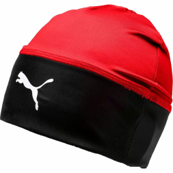 Шапка спортивная PUMA LIGA Beanie, 02235501, красно-черная