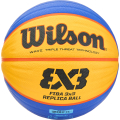 Мяч баск. WILSON FIBA3x3 Replica, WTB1033XB, р.6, резина, бутил. камера, желто-синий