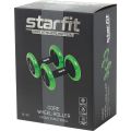 Ролики для пресса раздельные STARFIT RL-107, черный/ярко-зеленый
