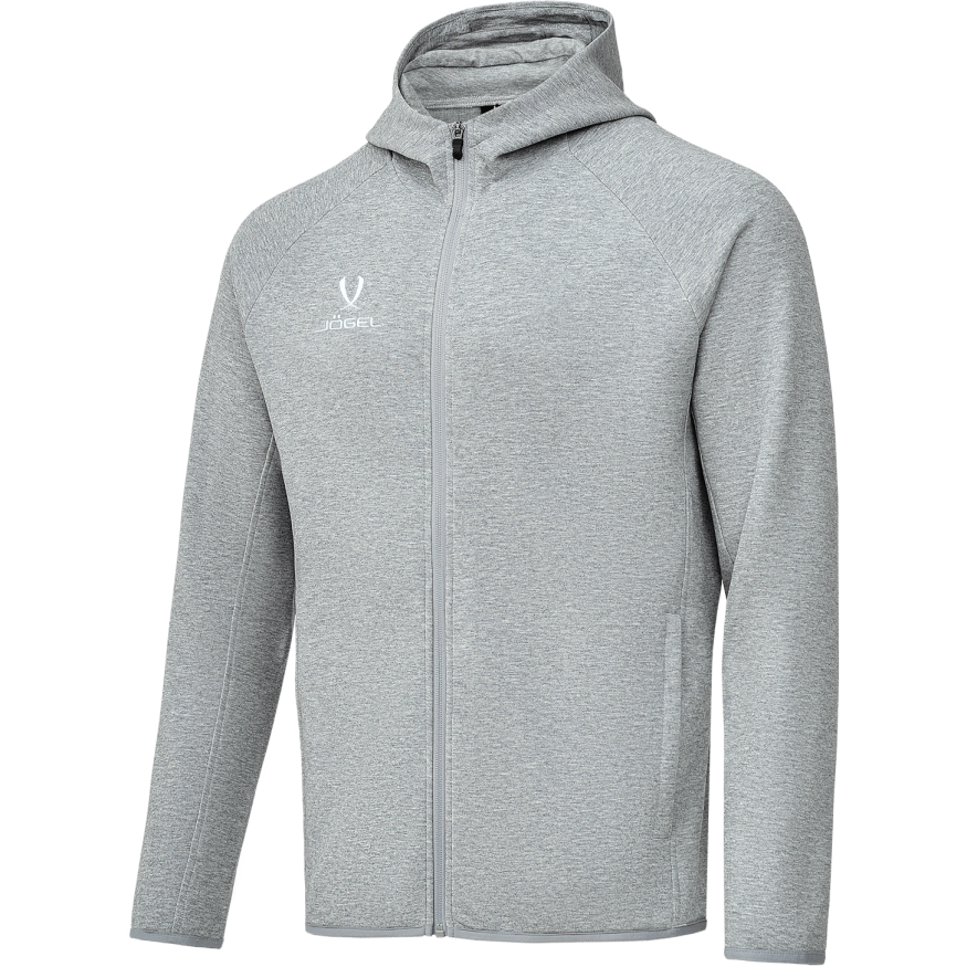 Худи на молнии JÖGEL ESSENTIAL Athlete Hooded FZ Jacket, серый