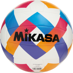 Мяч вол. пляжн. MIKASA BV543C-VXA-O, 18 панелей, синт.кожа (ТПУ), маш.сш., бут.кам, мультиколор