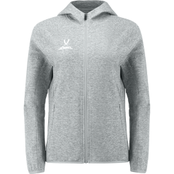 Худи на молнии женское JOGEL ESSENTIAL Athlete Hooded FZ Jacket W, серый