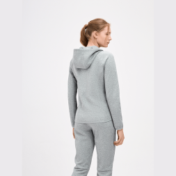 Худи на молнии женское JOGEL ESSENTIAL Athlete Hooded FZ Jacket W, серый