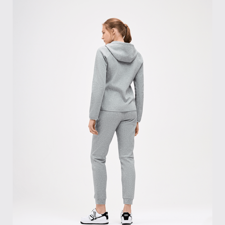 Худи на молнии женское JOGEL ESSENTIAL Athlete Hooded FZ Jacket W, серый