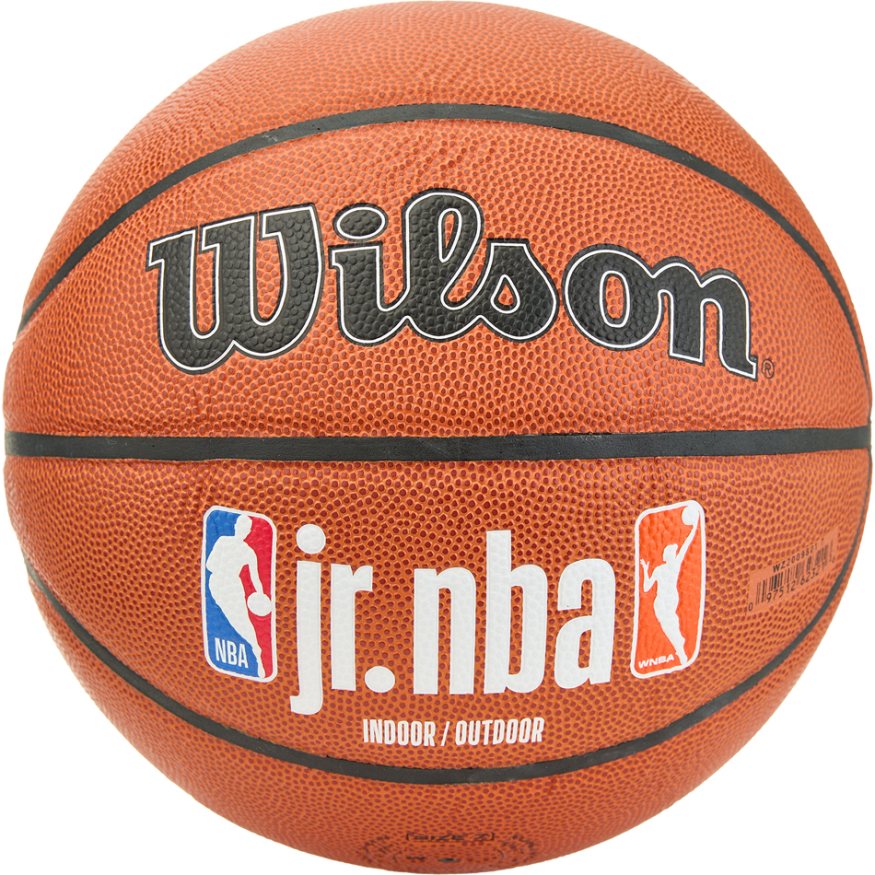 Мяч баск. WILSON JR.NBA Fam Logo Indoor Outdoor, WZ2009801XB7, р.7 композит, бутил. кам., коричневый