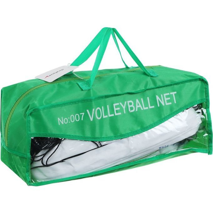 Сетка волейбольная ONLYTOP, с тросом,  9,66х0,9 м