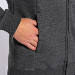 CHAQUETA CON CAPUCHA CONFORT III GRIS MELANGE